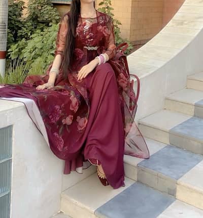 Original Lulusar maroon floral maxi