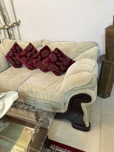 Interwood premium wood made 3+2+1 sofa set