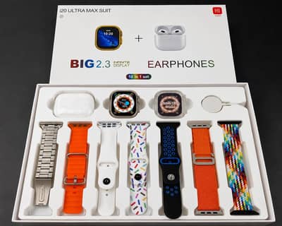 I20 Multicolor Bluetooth Smart watch with wireless earphones
