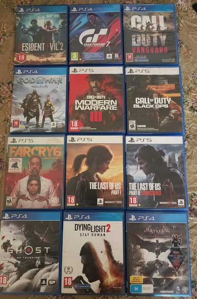 ps4-ps5 titles available for sell only