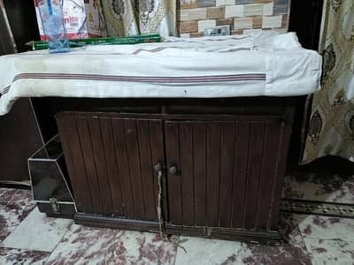 Steel Almari Kids Wardrobe and iron stand