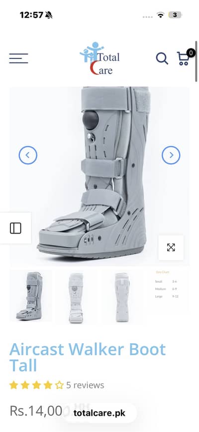 Walking boots Ortho for ankle , tibia , fibula