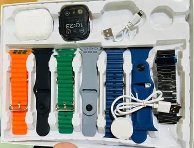 Smart Watch i20 Multicolor Bluetooth with Earphones