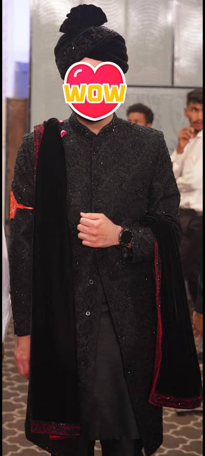 Luxury UK Imported Sherwani & Matching Qulla – Worn Only Once