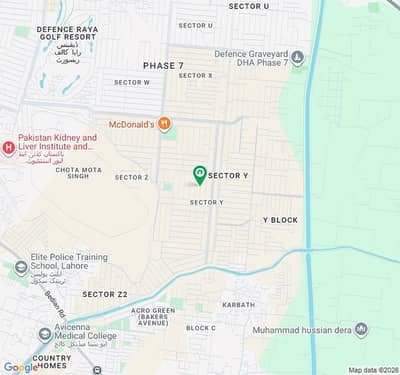 1 Kanal Luxury Plot For Sale In DHA Phase 7 Y Block