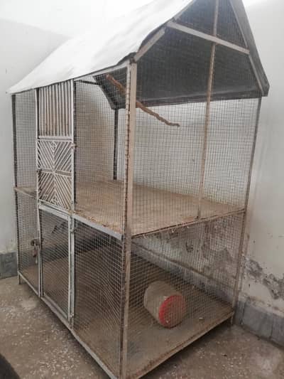 two portion full size cages for every type of birds and cats and dog