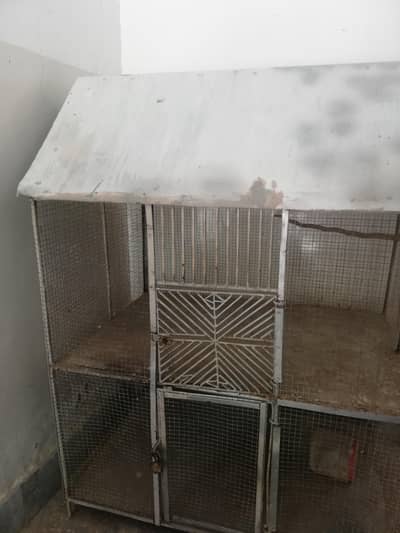two portion full size cages for every type of birds and cats and dog