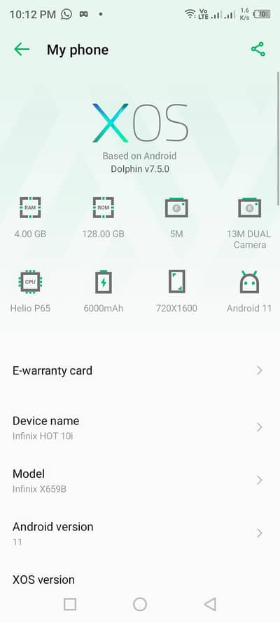 Infinix Hot 10 i
