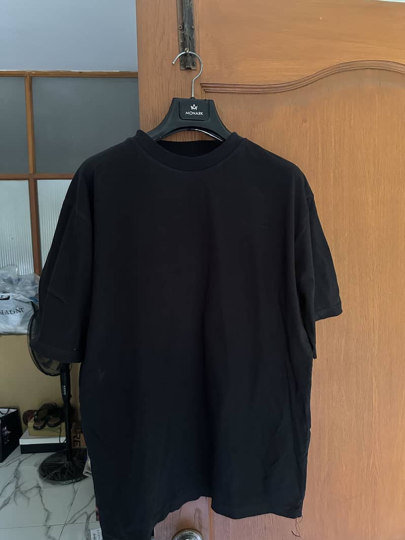 T shirts oversized drop shoulder solid 2