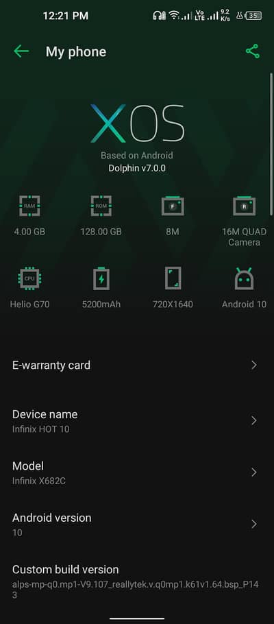Infinix Hot 10