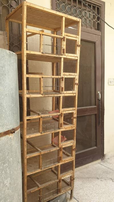 wooden cage