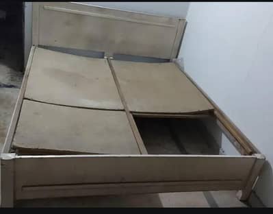 double bed with mattress