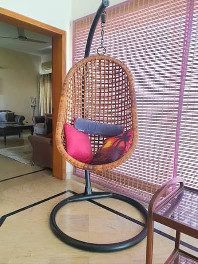 Hand woven Cane Swing