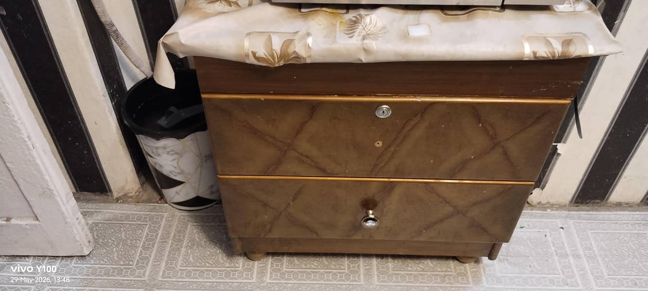 Bed side table and Dressing table with mirror 1