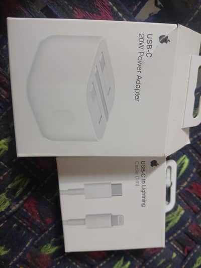 I phone Ka charger  20W Power Adapter and USB-C to lightning cable (1m
