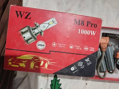 1000 W M8 pro LED lights H4 under warrenty