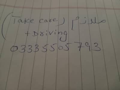 care taker male driver