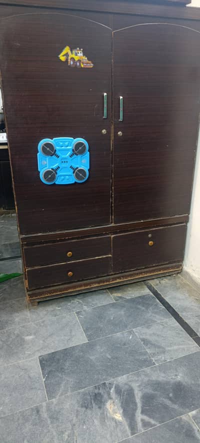 wooden wardrobe used , urgent sale