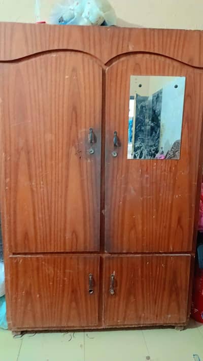 wooden wardrobe