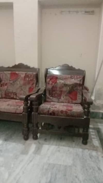 5 seater wood sofa set