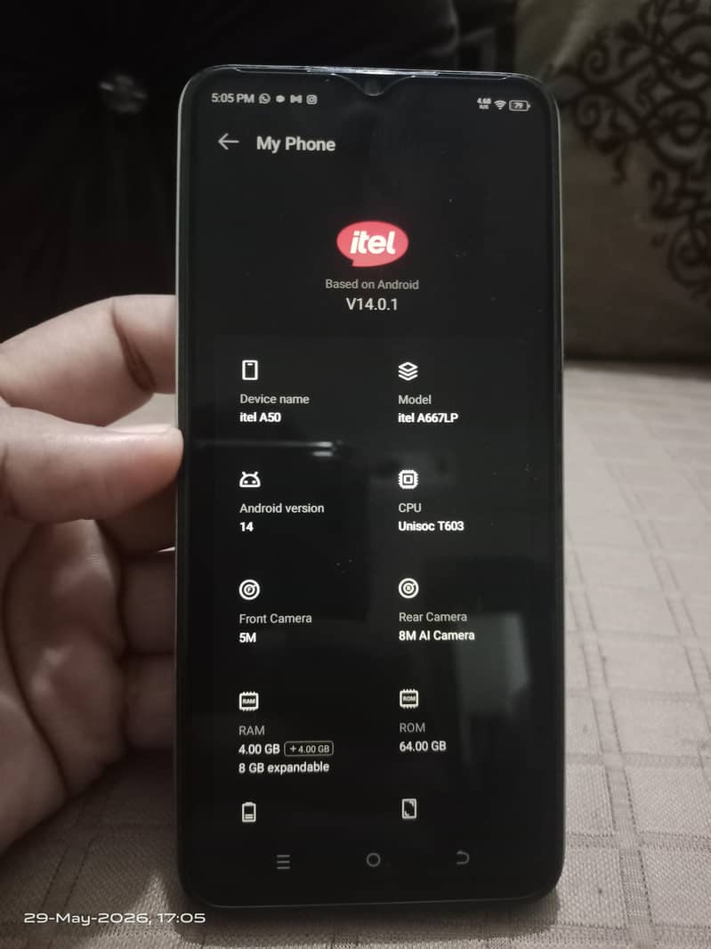 Itel A50 8