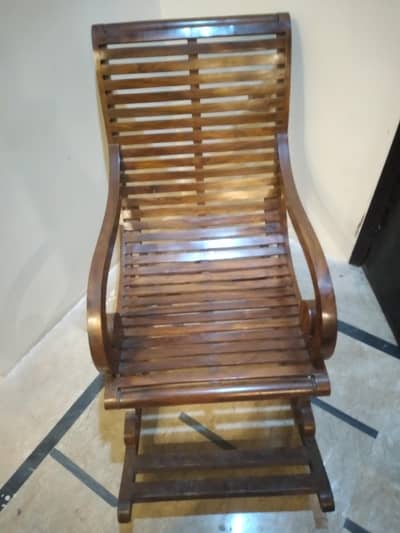 wooden rocking chair