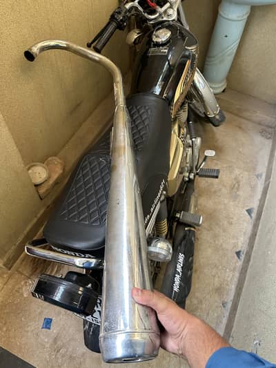 Honda KYH silencer chrome