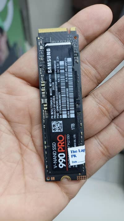 Samsung 990 Pro Nvme 1TB Zero Day Used New Laptop Pulled 100 health