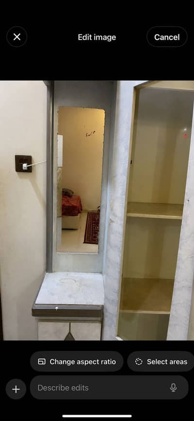 White Wooden Wardrobe for Sale – Good Condition