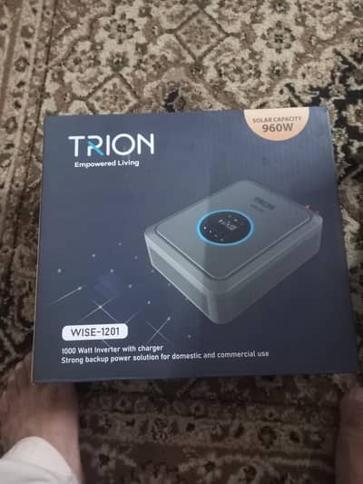 Trion 1 kva inverter wise 12001 model  battery sported