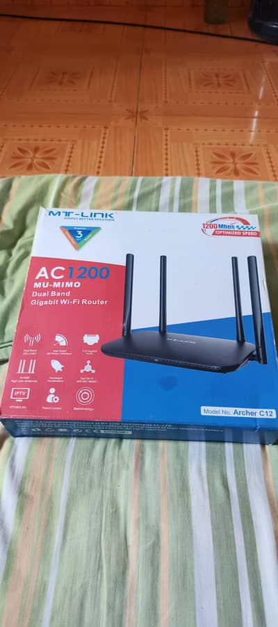MT- Link Archer 12. Ac 1200 dual band Gigabyte wifi Router