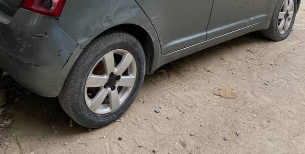 Swift car rim tyre 2012 model