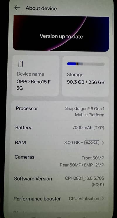 oppo reno 15 F 5g