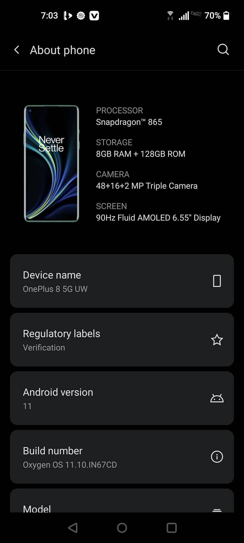 One Plus 8 7