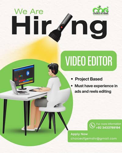 Video Editor Needed Urgent