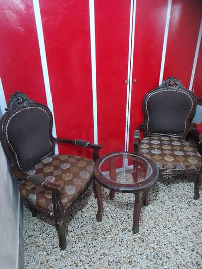 Sofa chairs with table
