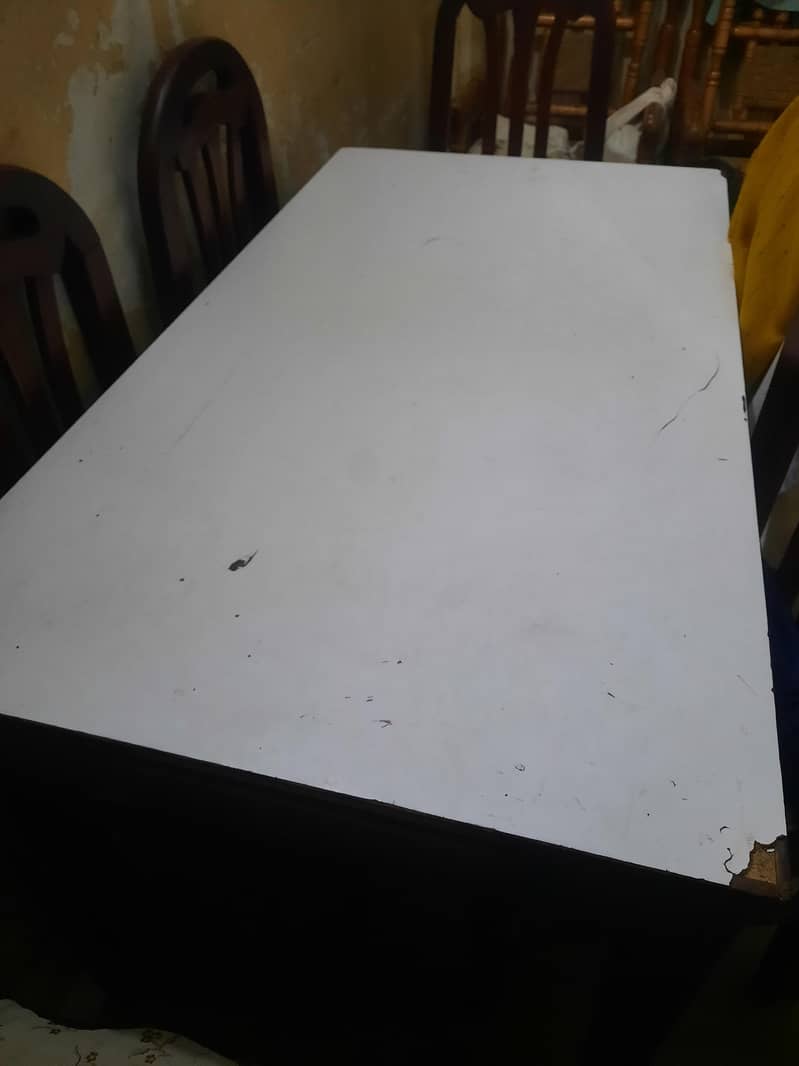 dining table with 6 chaor 1
