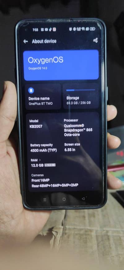 oneplus8t 12 256