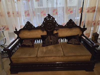 5 seater solid wood sofa set