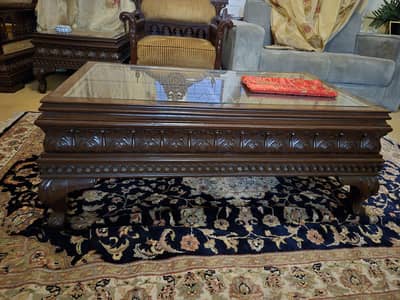4 solid wood table set