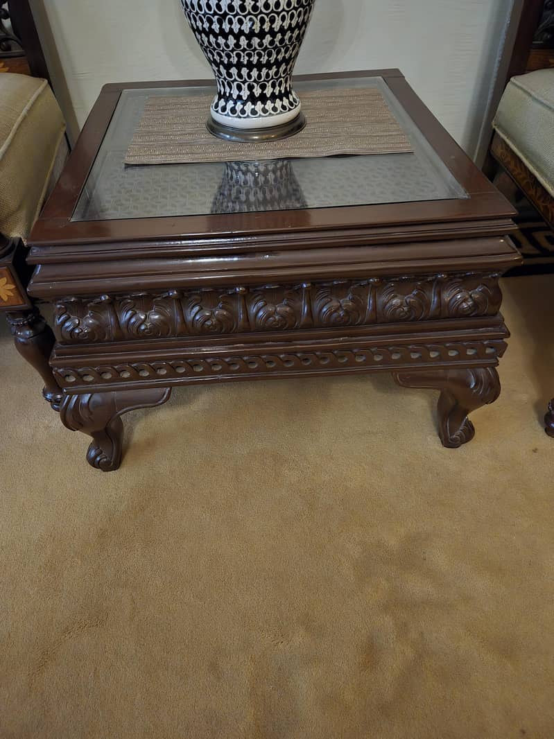4 solid wood table set 2
