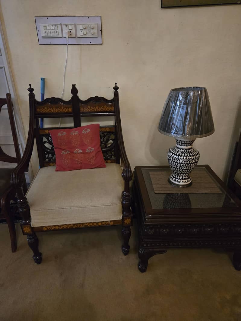 4 solid wood table set 3