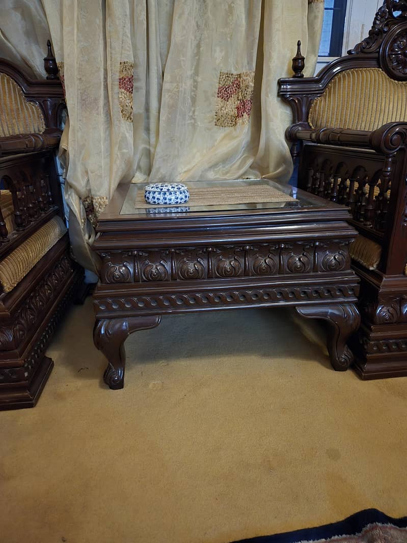 4 solid wood table set 4