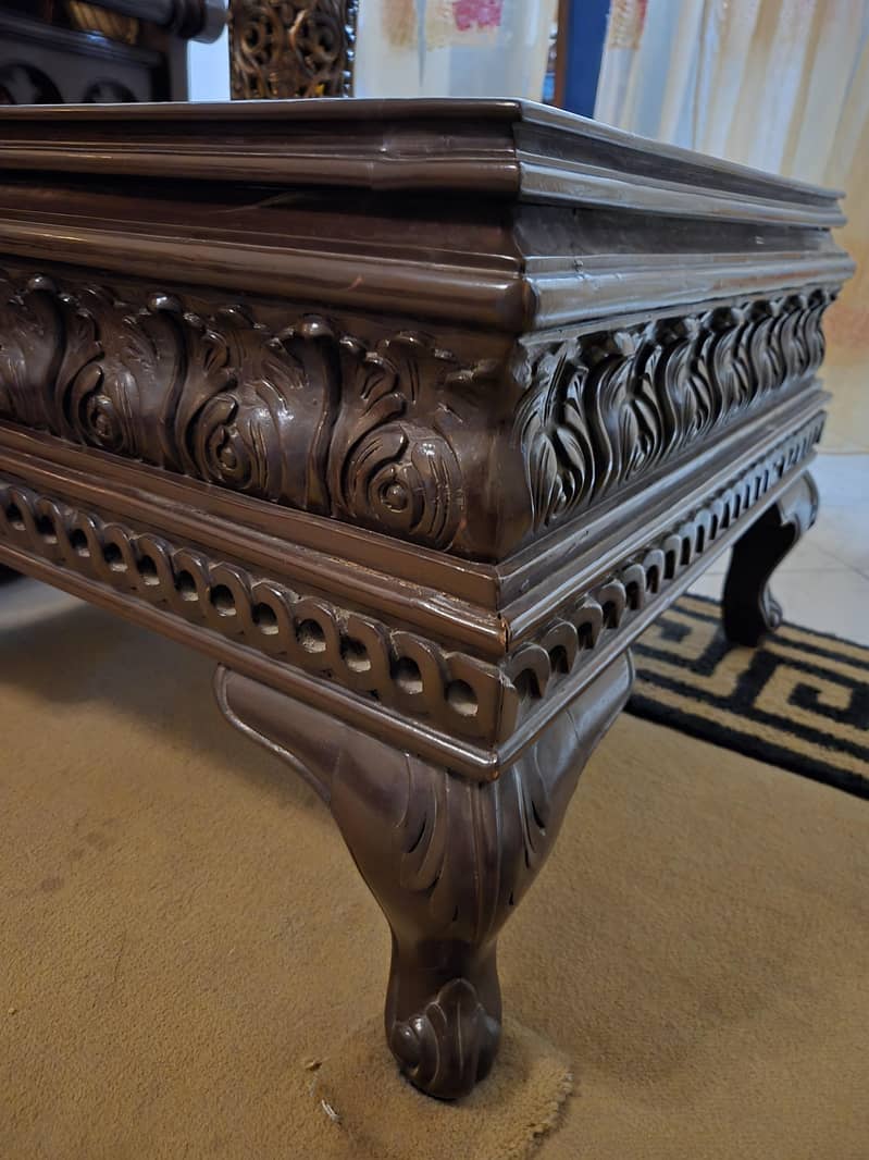 4 solid wood table set 6
