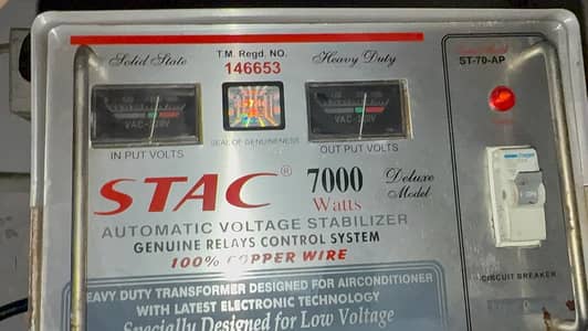 Satc Stabilizer 7000 Watt - Original Copper Winding - For Sale