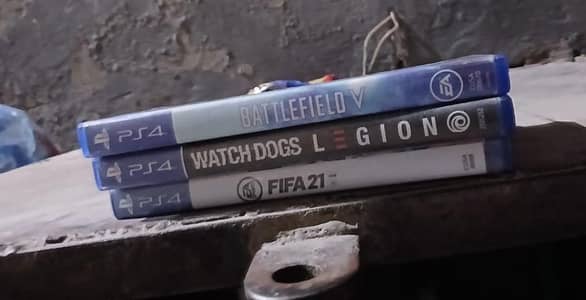 watch dogs legion, battlefield5, fifa 21 (ps4/ps5)