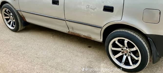 Alloy rims plus tyre for sale