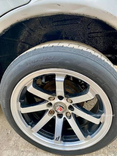 Alloy rims plus tyre for sale