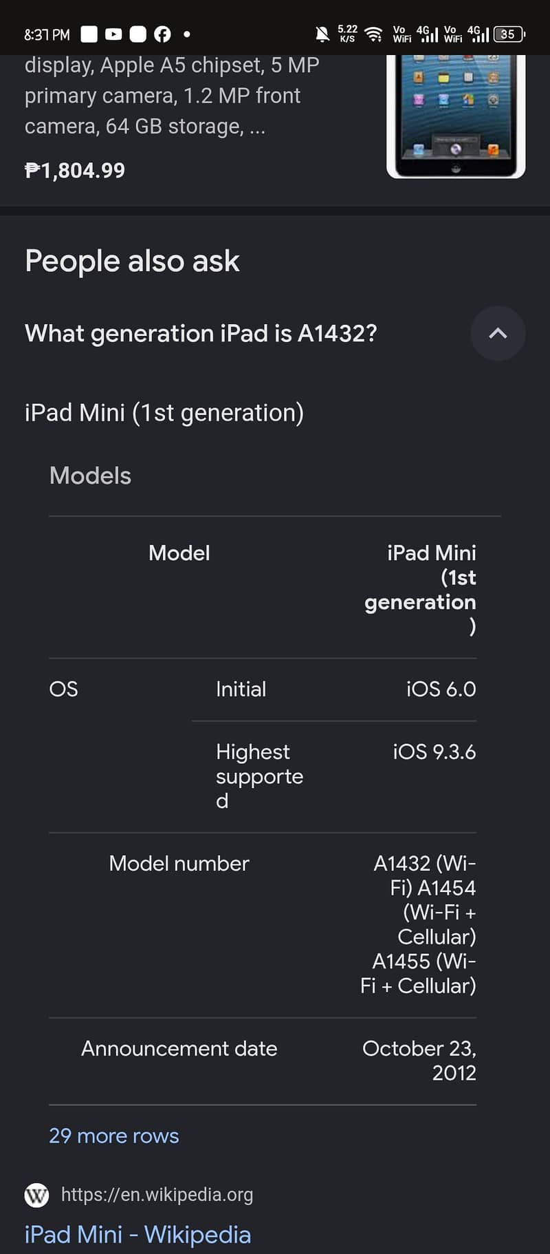 I Pad mini 1st Generation 1