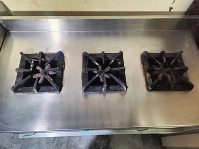 3 burner stove , hot plate , grill